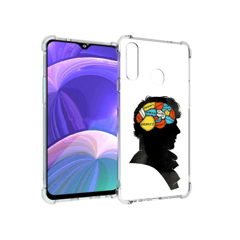 

Чехол MyPads Tocco для Samsung Galaxy A20s темный рисунок (PT139755.554.640), Прозрачный, Tocco