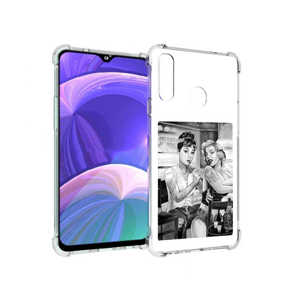 

Чехол MyPads Tocco для Samsung Galaxy A20s тату мастер (PT139755.554.637), Прозрачный, Tocco