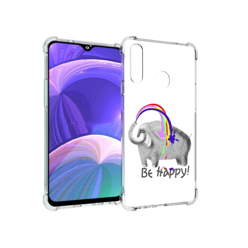 

Чехол MyPads Tocco для Samsung Galaxy A20s счастливый слон (PT139755.554.632), Прозрачный, Tocco