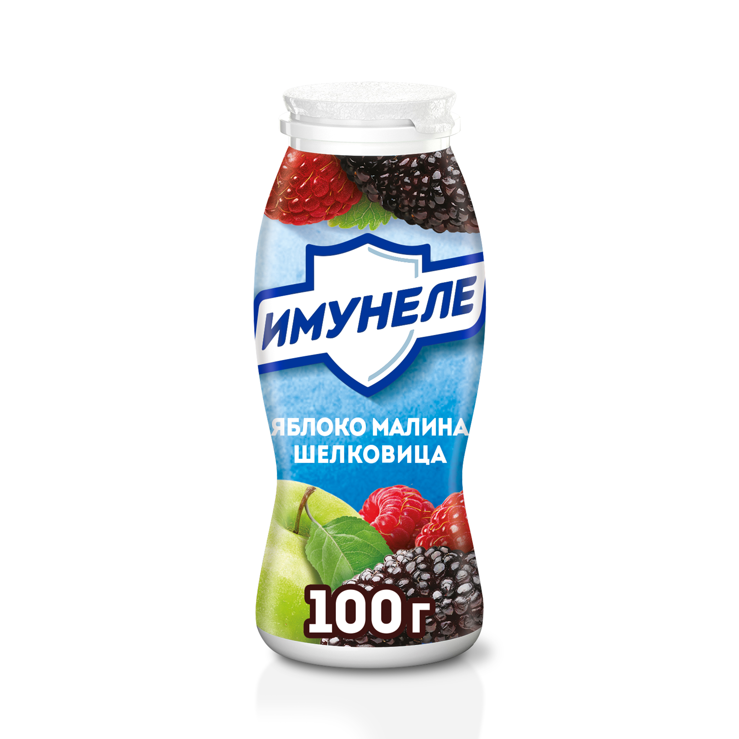 Кисломолочный напиток Neo Имунеле яблоко-малина-шелковица 1,5% БЗМЖ 100 мл