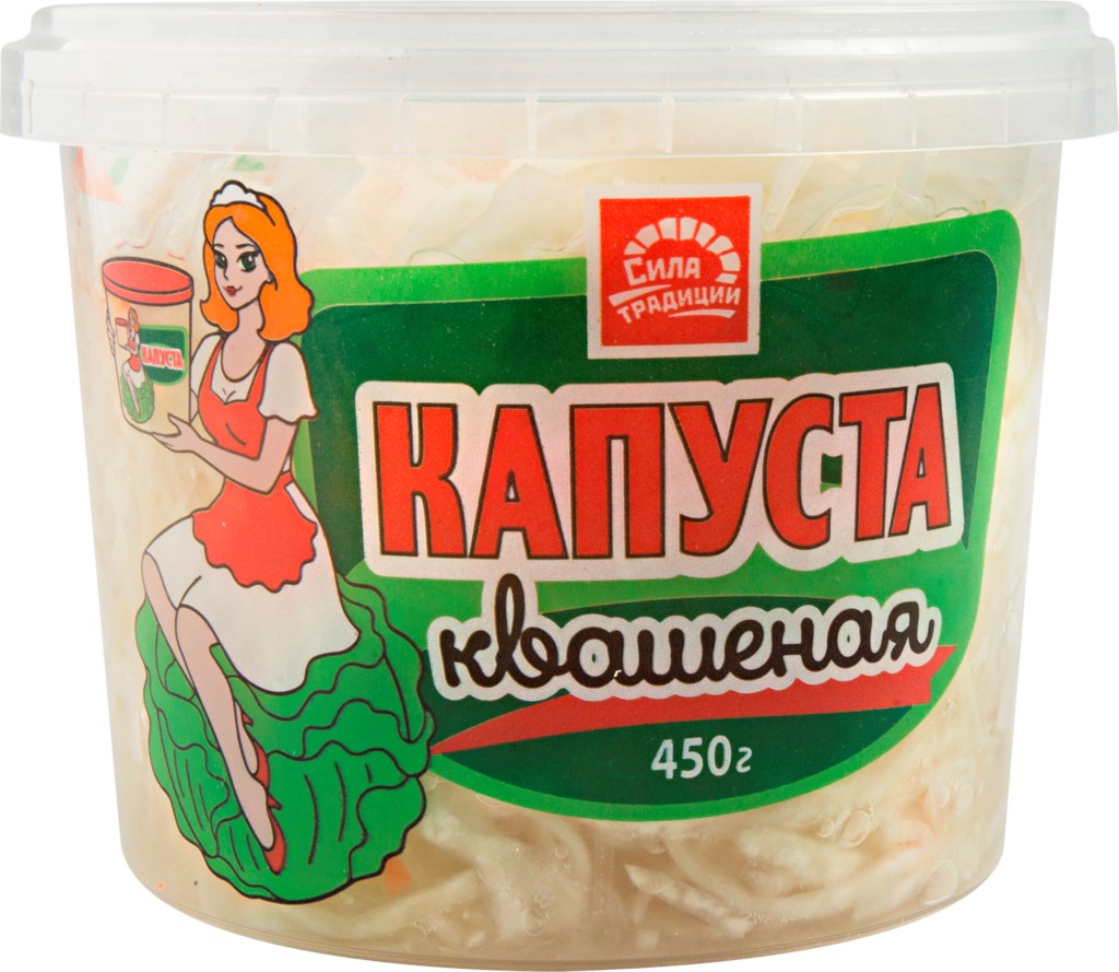 

Капуста Сила Традиции квашеная с тмином 450 г