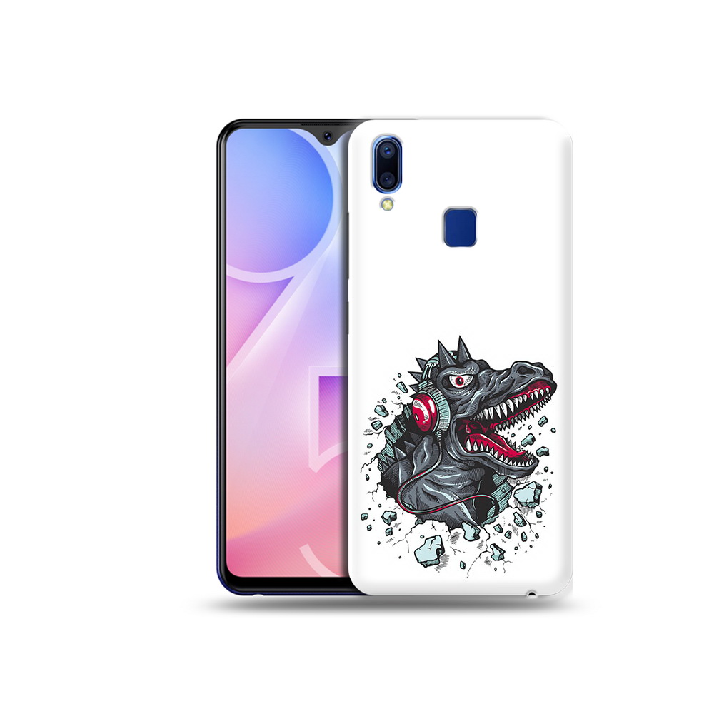 

Чехол MyPads Tocco для Vivo Y95 Нарисованный динозавр в наушниках (PT122996.436.124), Прозрачный, Tocco