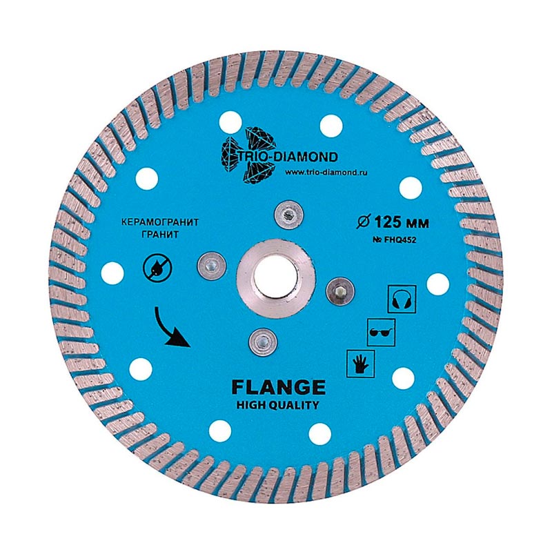 

Диск алмазный TRIO-DIAMOND Turbo Hot press 125*14*2,40 мм FHQ452