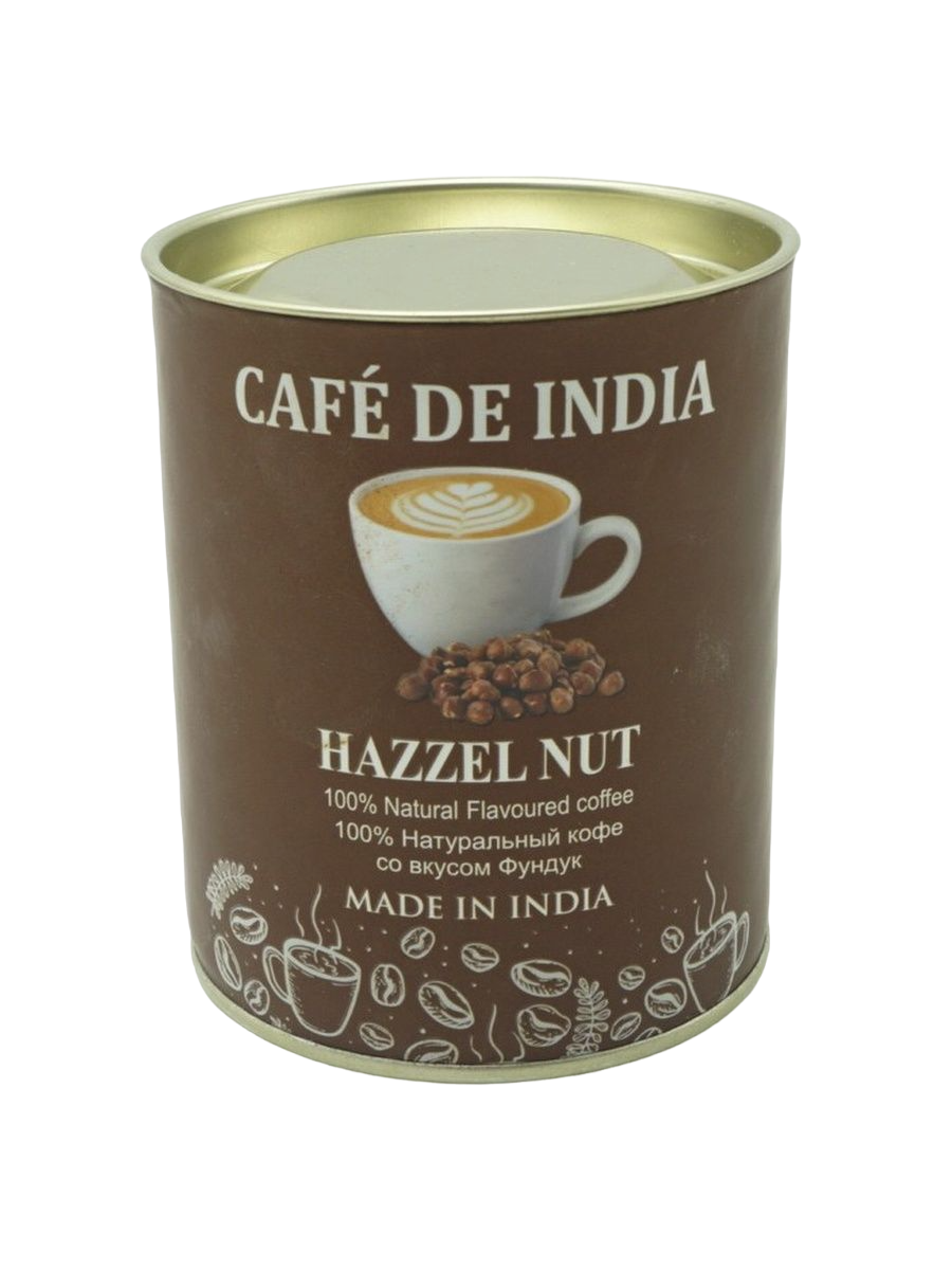 Кофе растворимый Bharat Bazaar со вкусом фундука Hazzelnut, 100 г