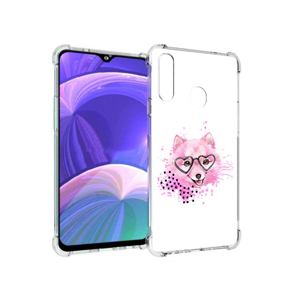 

Чехол MyPads Tocco для Samsung Galaxy A20s розовый волченок (PT139755.554.585), Прозрачный, Tocco