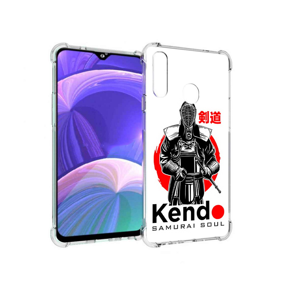 Чехол MyPads Tocco для Samsung Galaxy A20s рисованый самурай (PT139755.554.581)