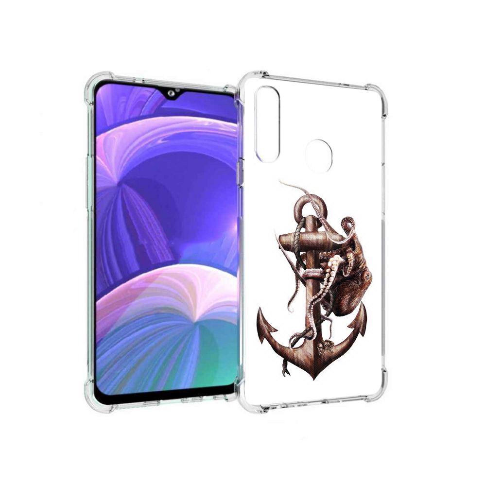 

Чехол MyPads Tocco для Samsung Galaxy A20s ржавый якорь (PT139755.554.579), Прозрачный, Tocco