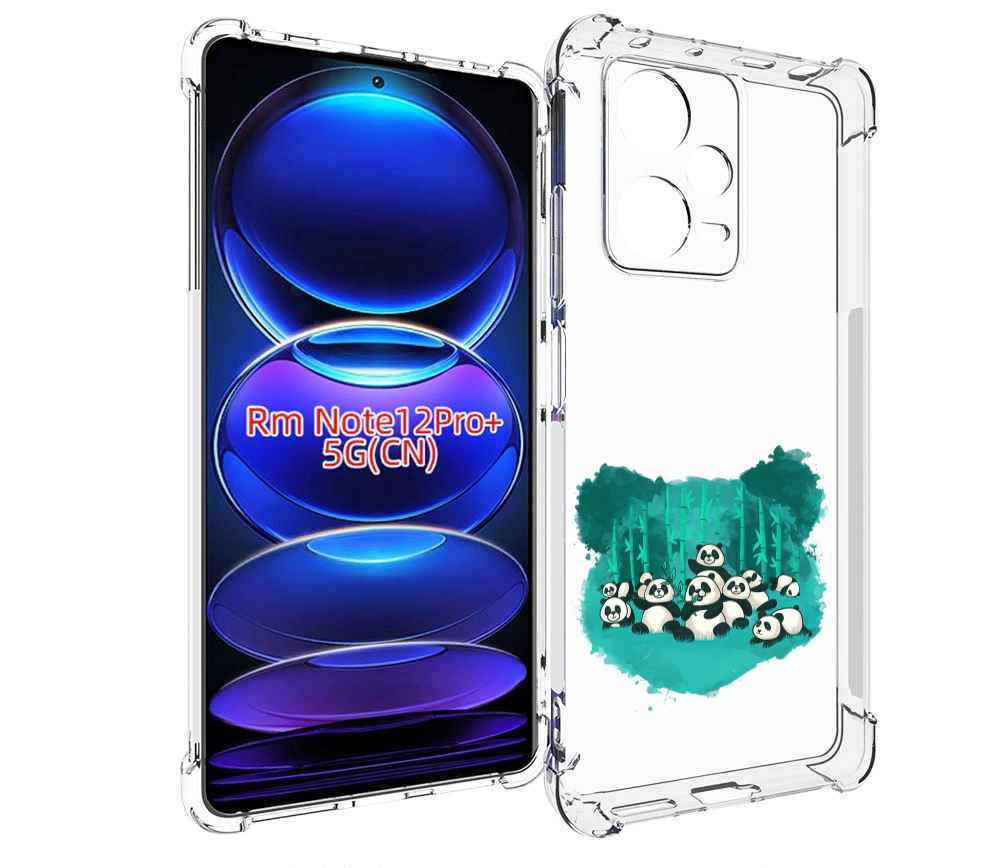 

Чехол MyPads нарисованные панды для Xiaomi Redmi Note 12 Pro + Plus, Прозрачный, Tocco