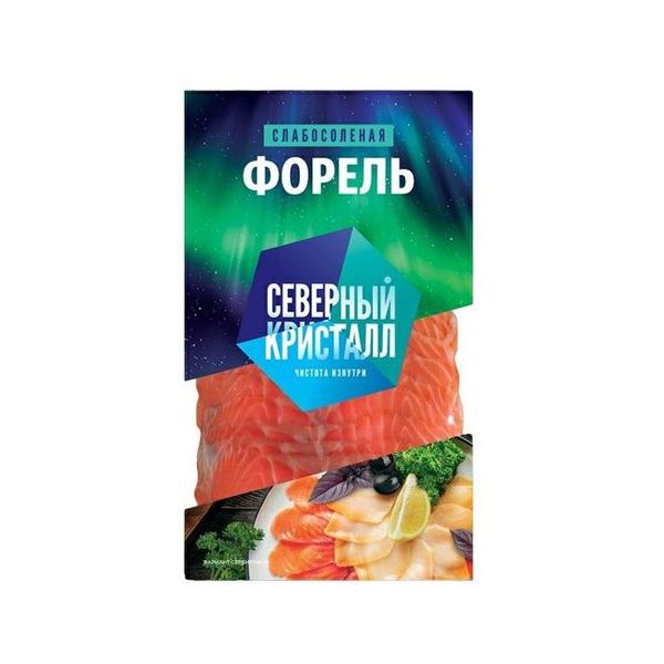 Форель холодного копчения Северный Кристалл кусочки филе 150 г