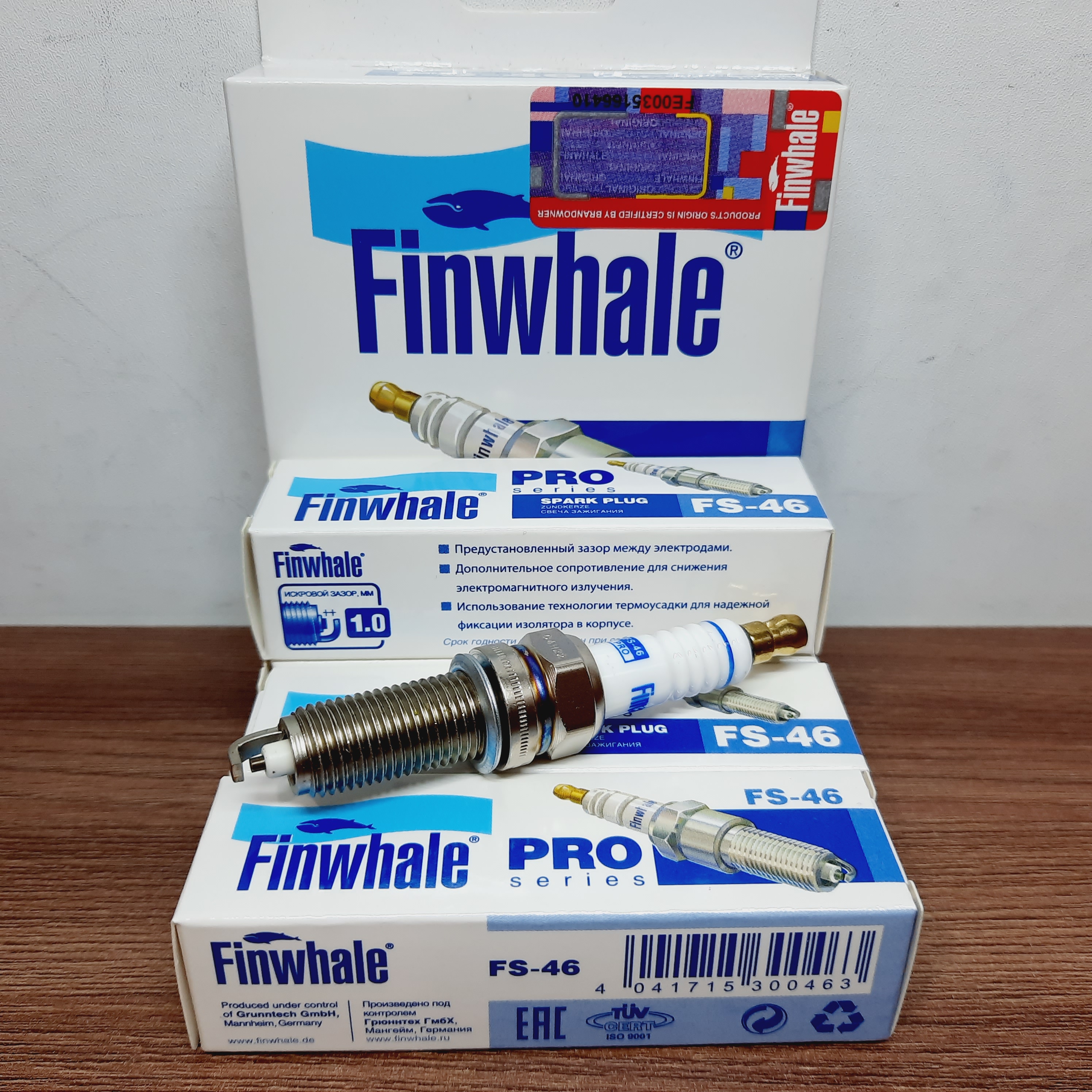 

Свеча зажигания FINWHALE FS-46 Рио Солярис Элантра, FS-46