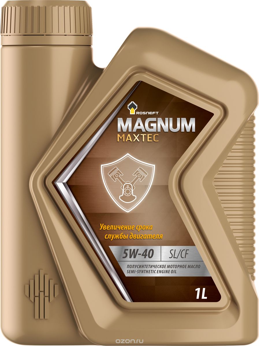 Моторное масло Rosneft Magnum Maxtec 5W-40 полусинтетическое 1 л 40814632