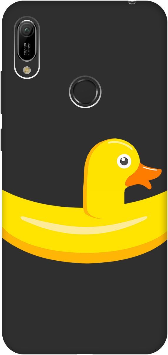 

Чехол на Honor 8A/8A Pro/Huawei Y6 (2019)/Y6 Prime (2019) "Duck Swim Ring" черный, Черный;белый, 8391