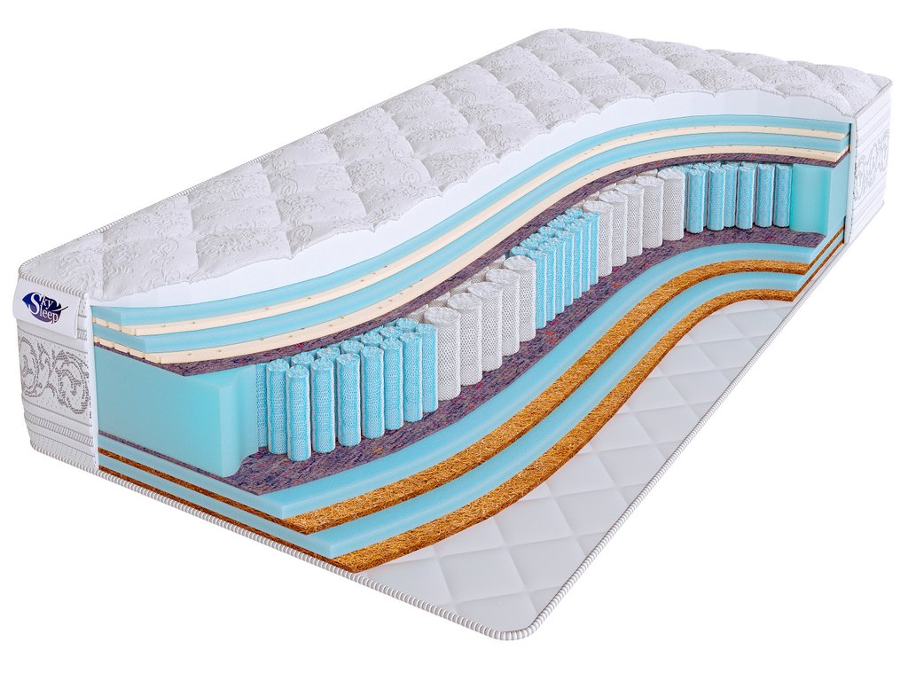 

Матрас REAL ZONE Sleep Style 100x230, Белый, Real Zone Sleep Style