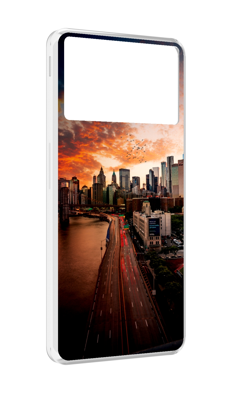 

Чехол MyPads американский город фото для ZTE Nubia Z40S Pro, Прозрачный, Tocco