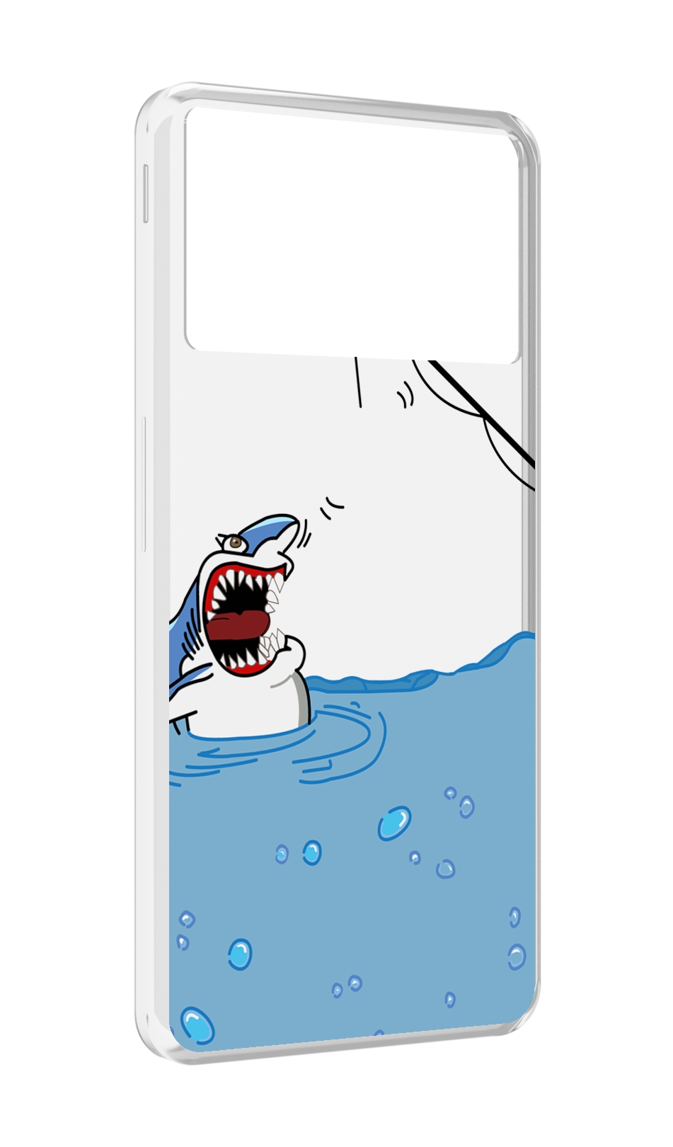 

Чехол MyPads акула-рисунок для ZTE Nubia Z40S Pro, Прозрачный, Tocco