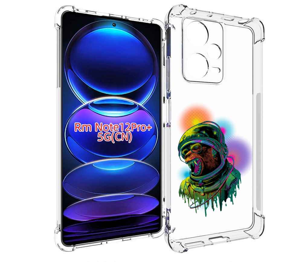 

Чехол MyPads медведь космонавт для Xiaomi Redmi Note 12 Pro + Plus, Прозрачный, Tocco