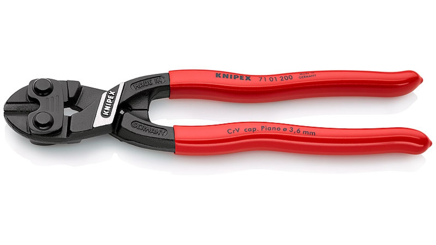 

Болторез компактный CoBolt, 200 мм, обливные ручки, SB Knipex KN-7101200SB, KN-7101200SB