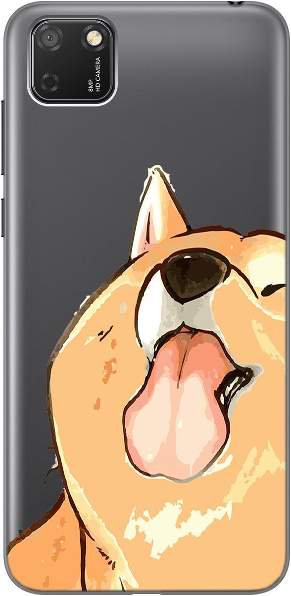 

Чехол на Honor 9S/Huawei Y5P с принтом "Shiba" прозрачный, Прозрачный;бежевый, 5275