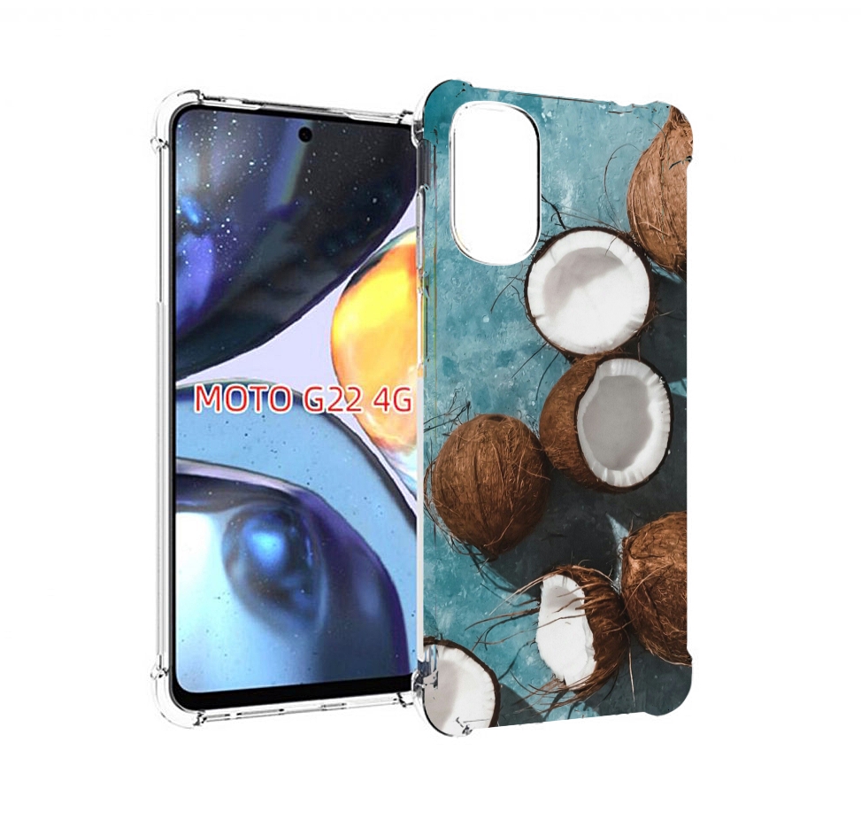 

Чехол MyPads красивые-кокосы для Motorola Moto G22 4G, Прозрачный, Tocco