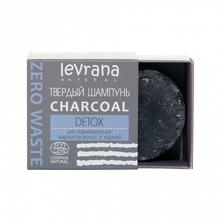 фото Твердый шампунь «сharcoal детокс», levrana