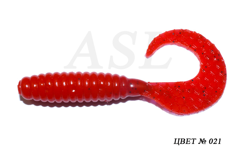 

Силиконовая приманка ASL Твистер цв. 021 L-10см 4шт/уп, Твистер