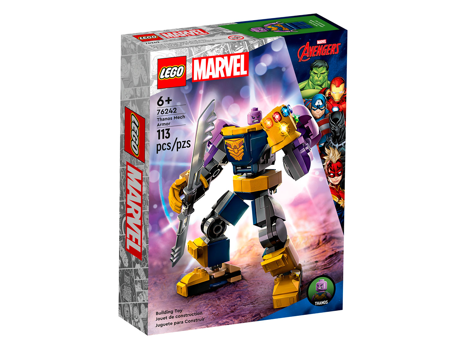 Конструктор LEGO Marvel Танос: робот, 76242 конструктор lego marvel avengers movie 4 76186 корабль чёрной пантеры дракон 202 детали