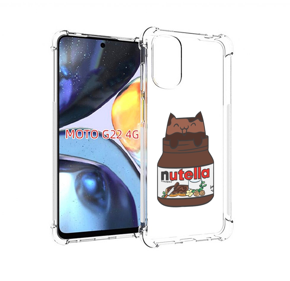 

Чехол MyPads кошечка-в-нутелле для Motorola Moto G22 4G, Прозрачный, Tocco