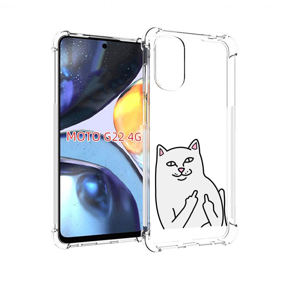 

Чехол MyPads котяра для Motorola Moto G22 4G, Прозрачный, Tocco