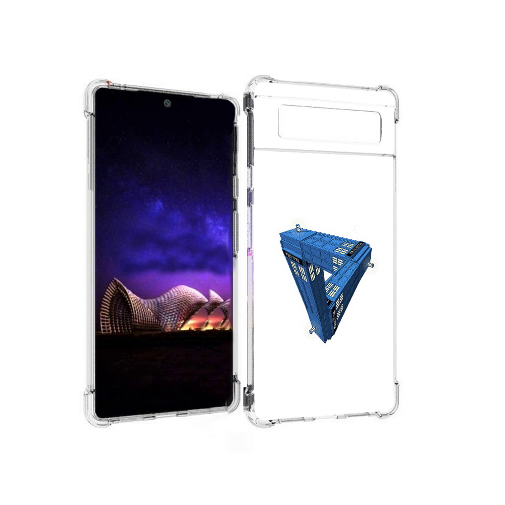 

Чехол MyPads Tocco для Google Pixel 6 головолока абстракция, Прозрачный, Tocco