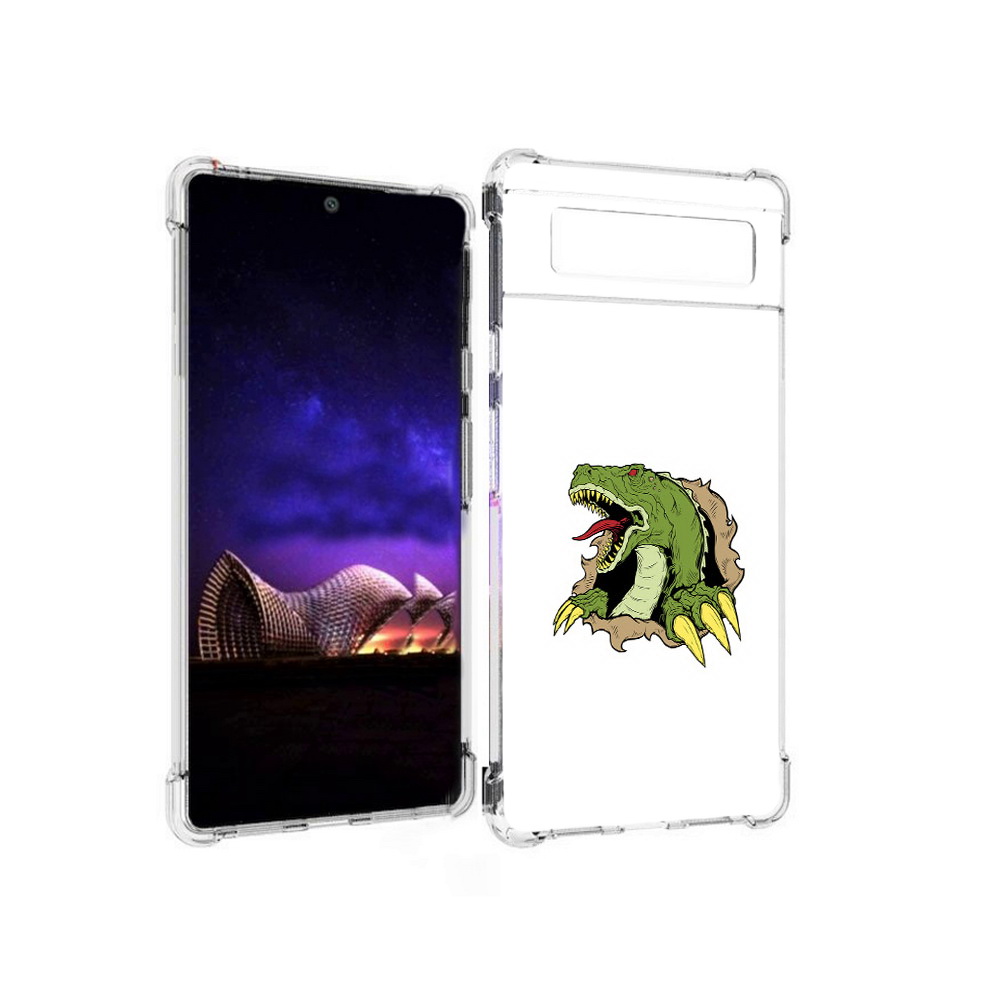 

Чехол MyPads Tocco для Google Pixel 6 годзила, Прозрачный, Tocco