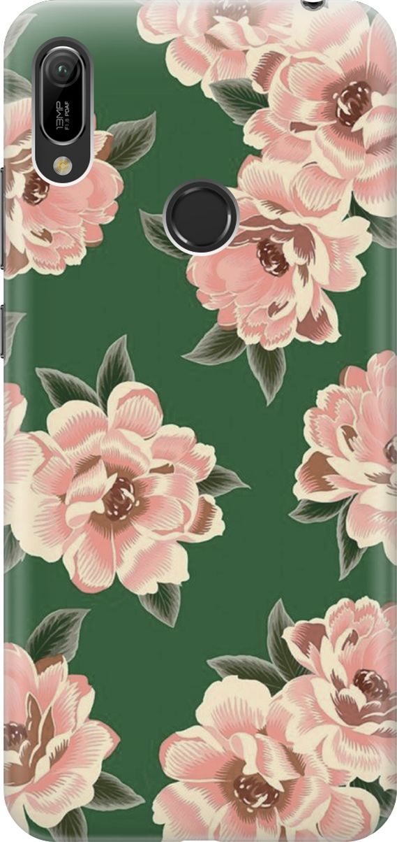 

Чехол на Honor 8A/8A Pro/Huawei Y6 (2019)/Y6 Prime (2019) "Винтажные цвета", Зеленый;розовый, 6028