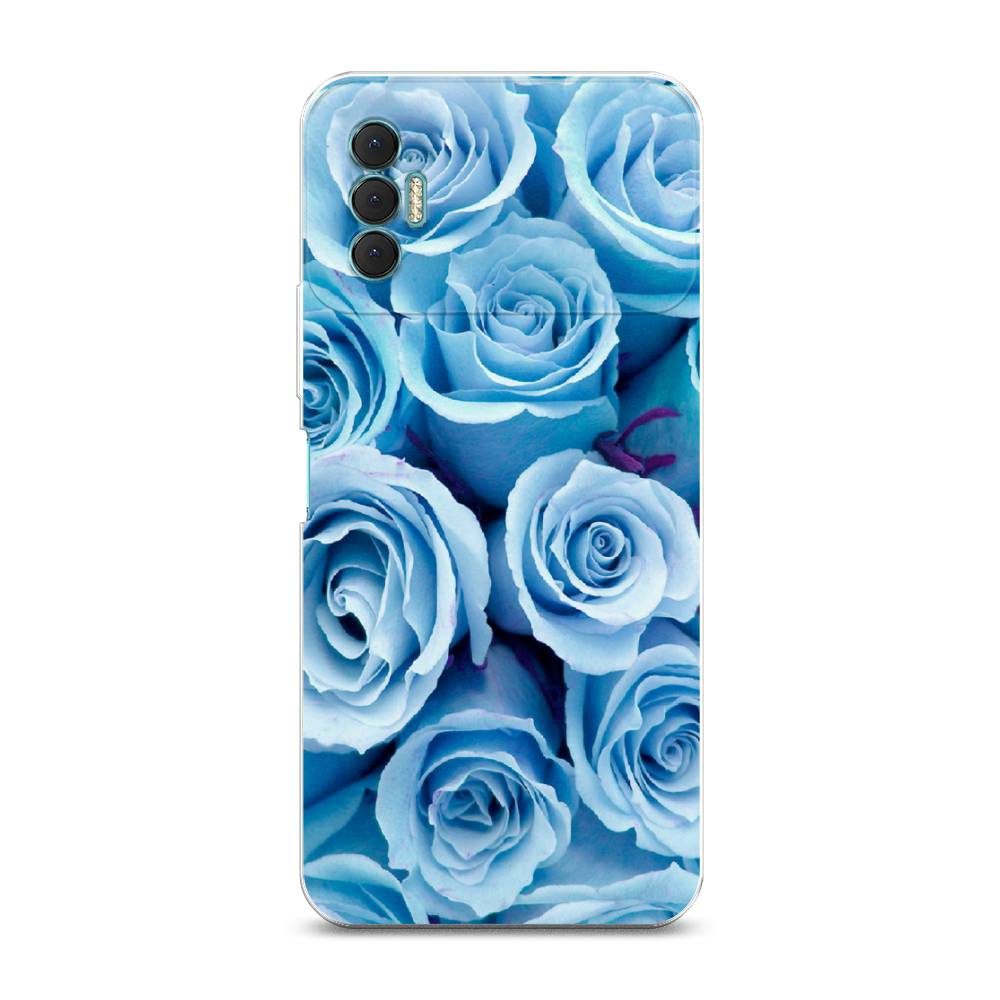 

Чехол Awog на Tecno Spark 8P "Лазурные розы", Разноцветный, 301450-8