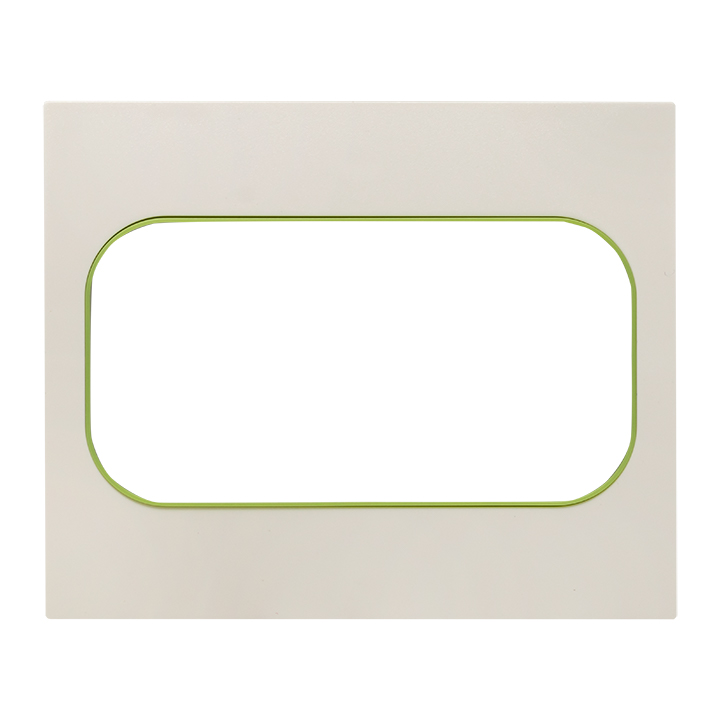 Рамка Стокгольм для розетки 2-местная белая с  линией цвета зеленый  EKF PROxima кровать стокгольм
