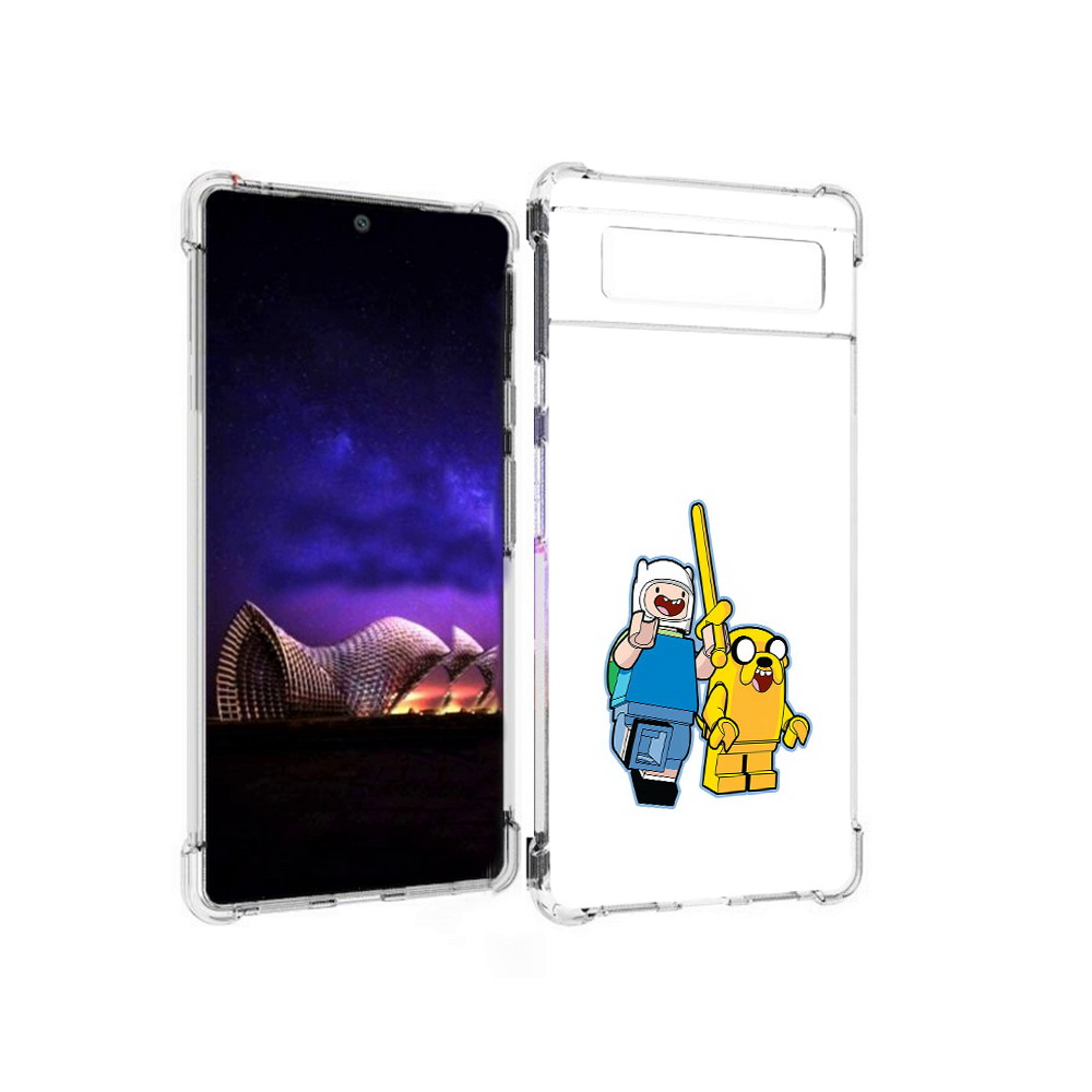

Чехол MyPads Tocco для Google Pixel 6 время приключений лего, Прозрачный, Tocco