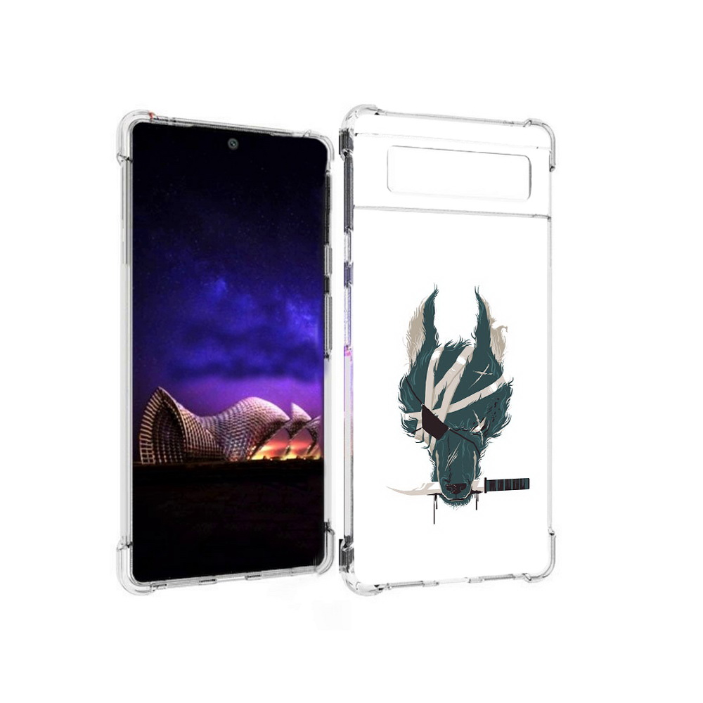

Чехол MyPads Tocco для Google Pixel 6 волк-разбойник, Прозрачный, Tocco