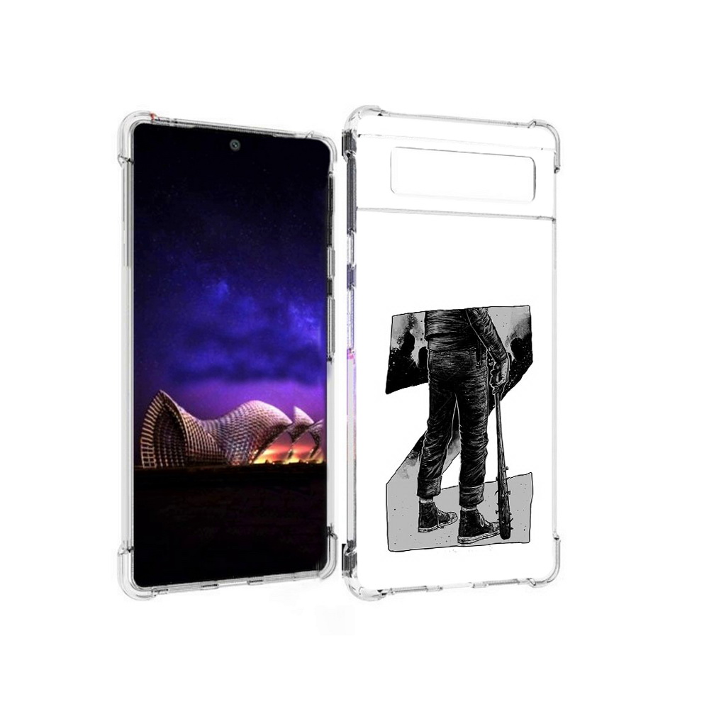 

Чехол MyPads Tocco для Google Pixel 6 воин черно белый, Tocco