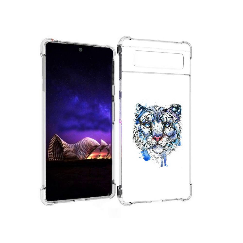 

Чехол MyPads Tocco для Google Pixel 6 водяной тигр, Прозрачный, Tocco