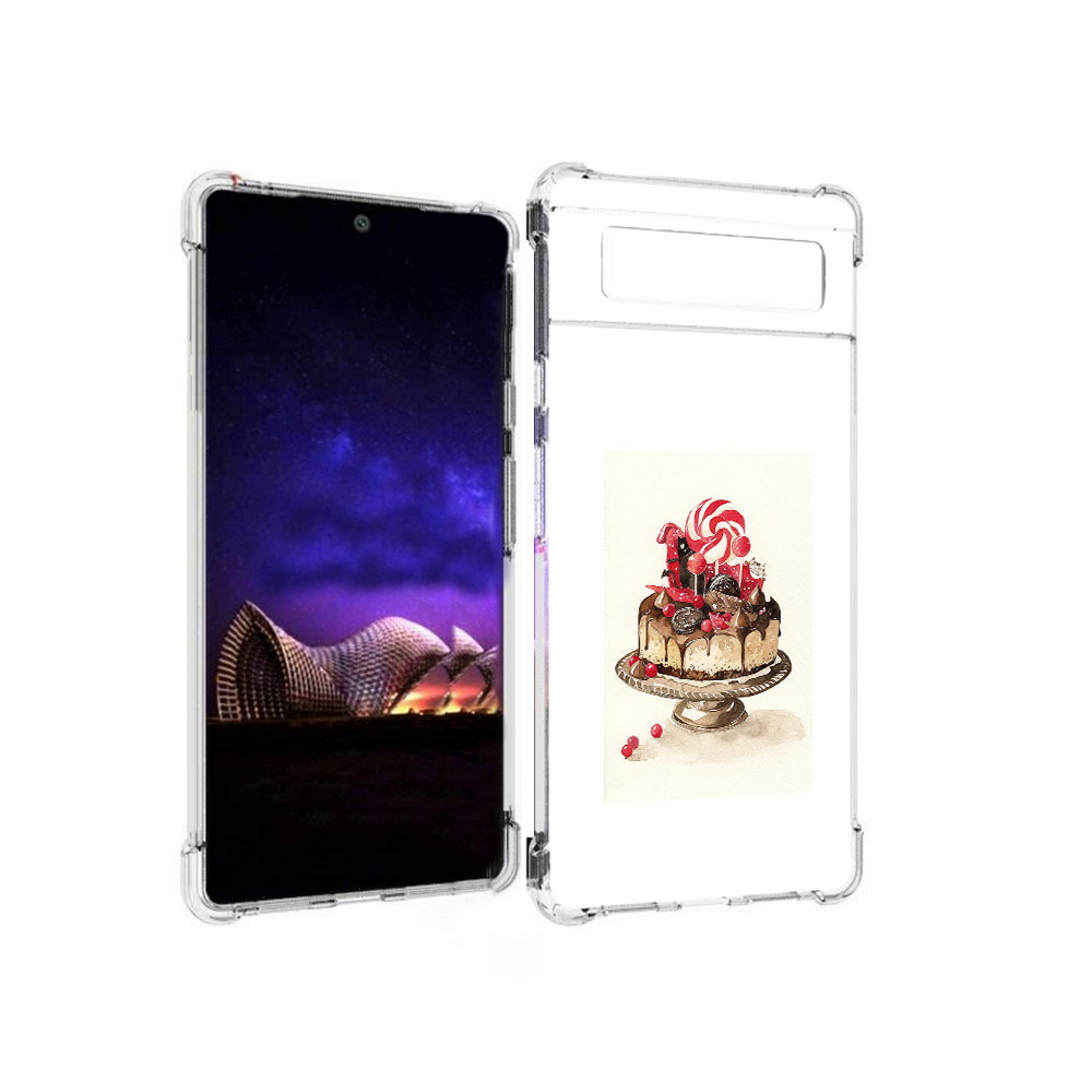 

Чехол MyPads Tocco для Google Pixel 6 вкусный торт, Прозрачный, Tocco