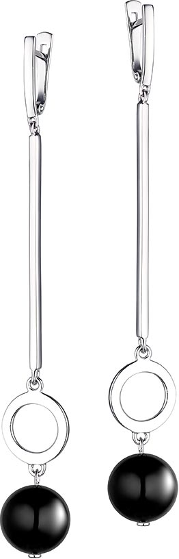 

Серьги из серебра с ониксом Dewi 903021511-dv, 903021511-dv