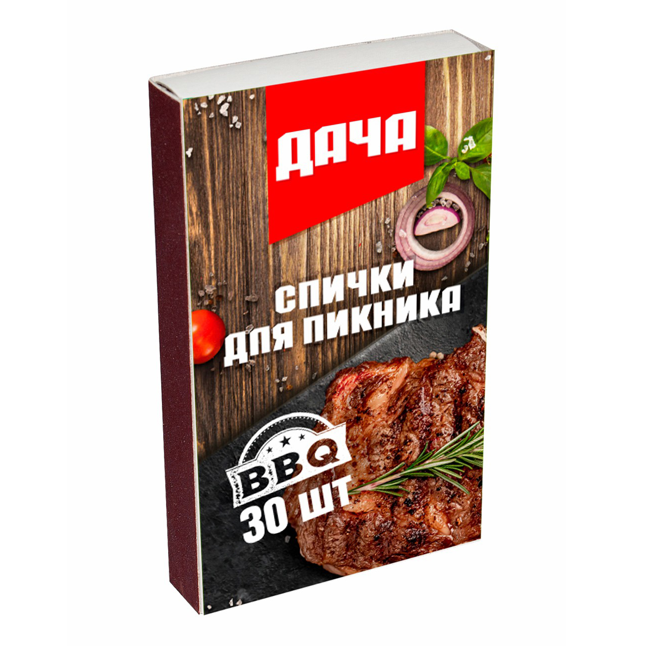 

Спички Дача для пикника 30 шт, Бежевый;коричневый
