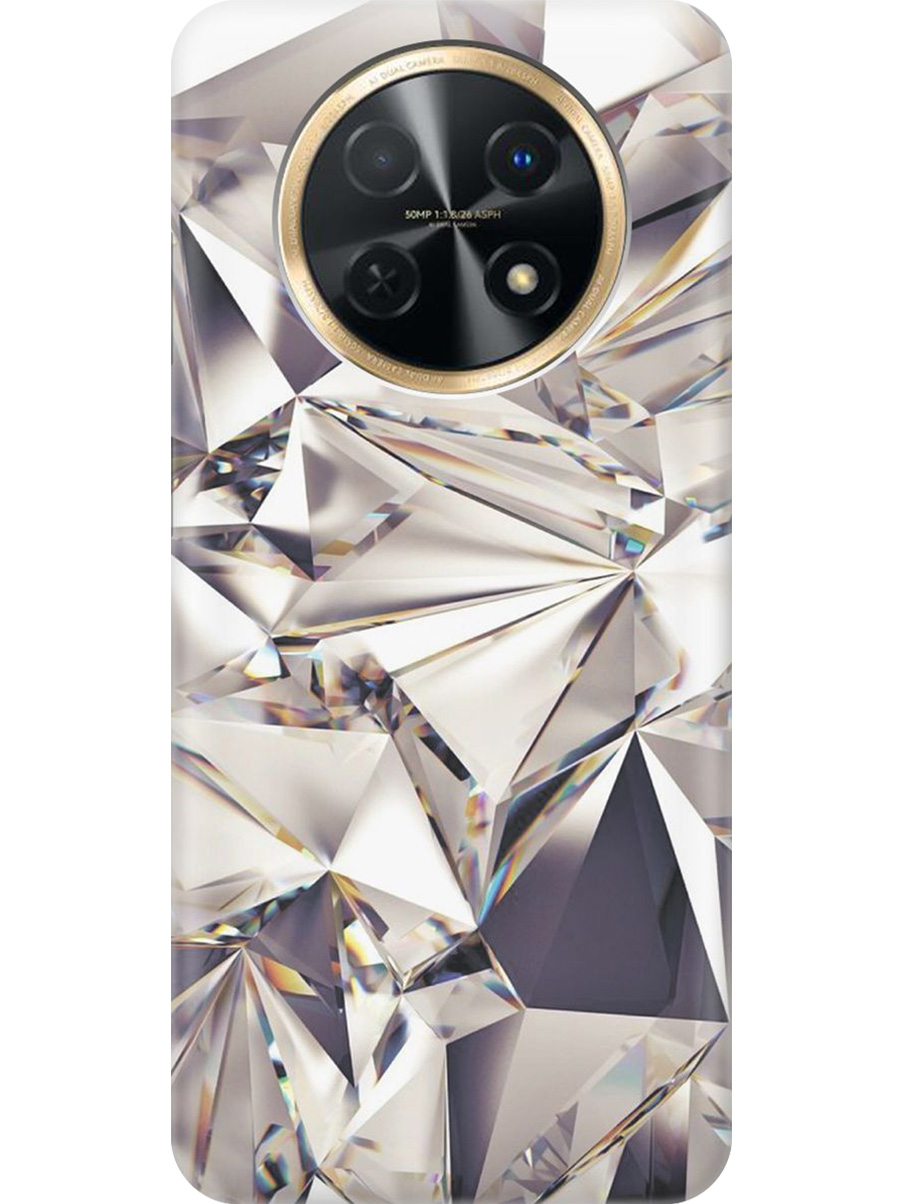 

Силиконовый чехол на Huawei nova Y91 с принтом "Алмазные грани", Прозрачный;серый;черный, 772566931