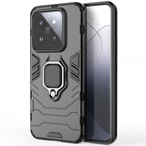 

Противоударный чехол Transformer Ring для Xiaomi Mi 14 Pro, черный, Transformer Ring