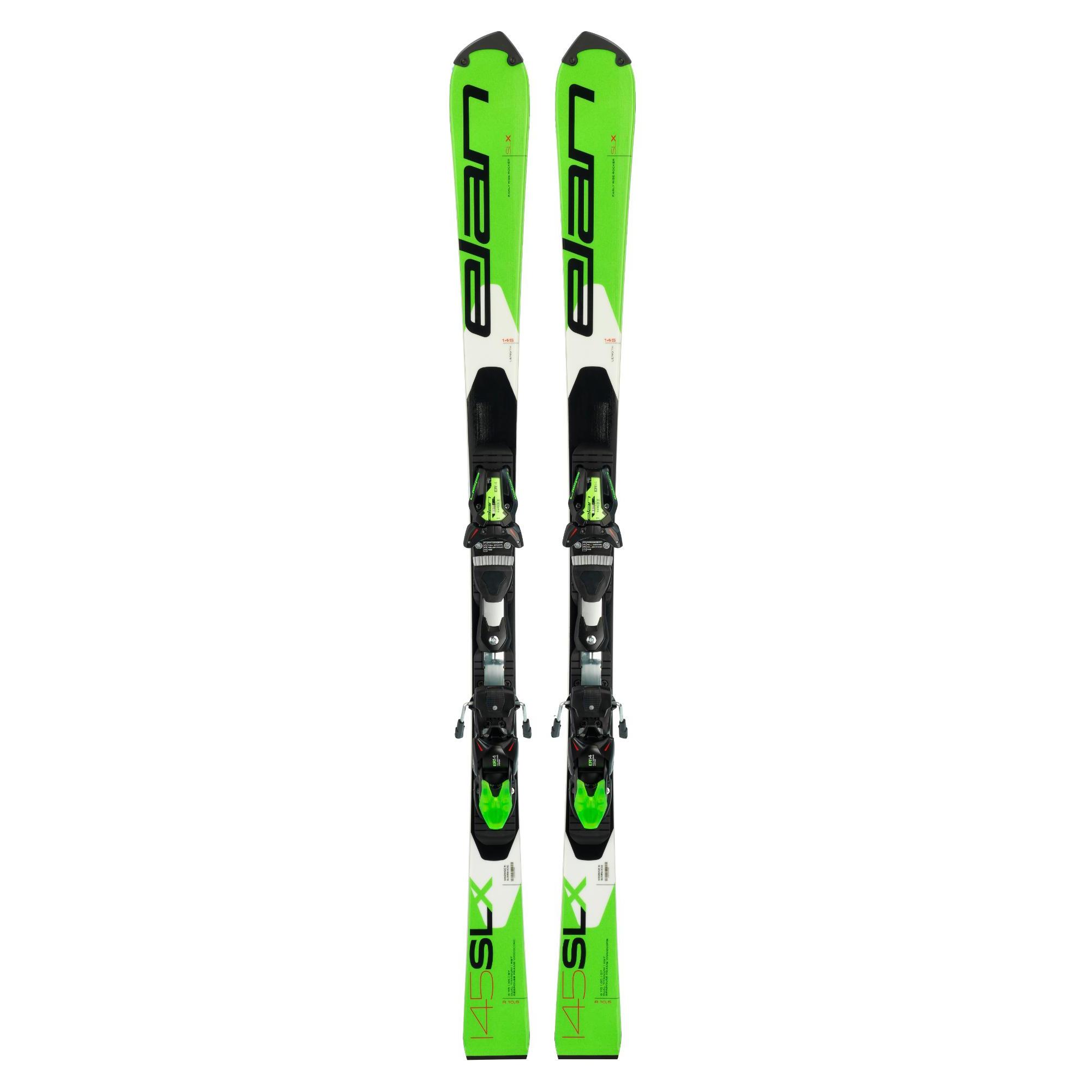 фото Горные лыжи elan slx team plate 2019, зеленые, 145 см
