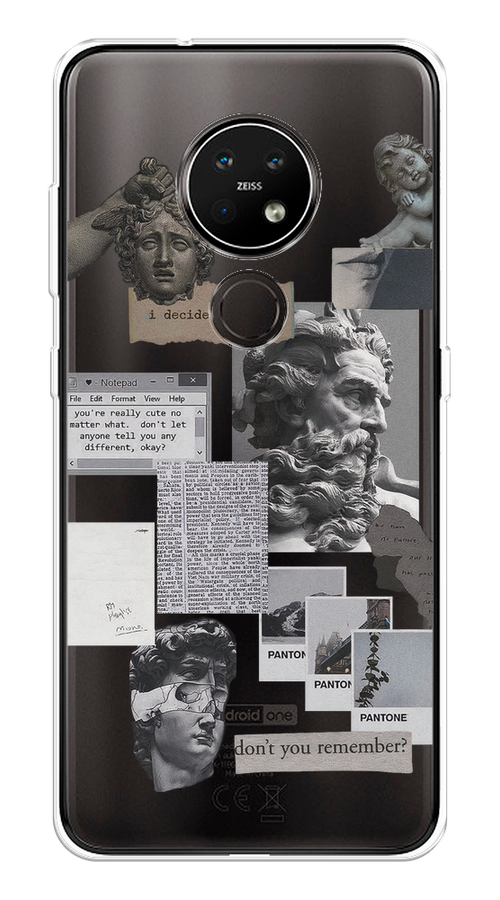 

Чехол на Nokia 6.2/7.2 "Коллаж греческие скульптуры", Бежевый;серый, 123150-1