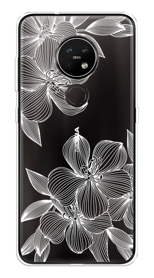 

Чехол на Nokia 6.2/7.2 "Крокус", Белый;прозрачный, 123150-1