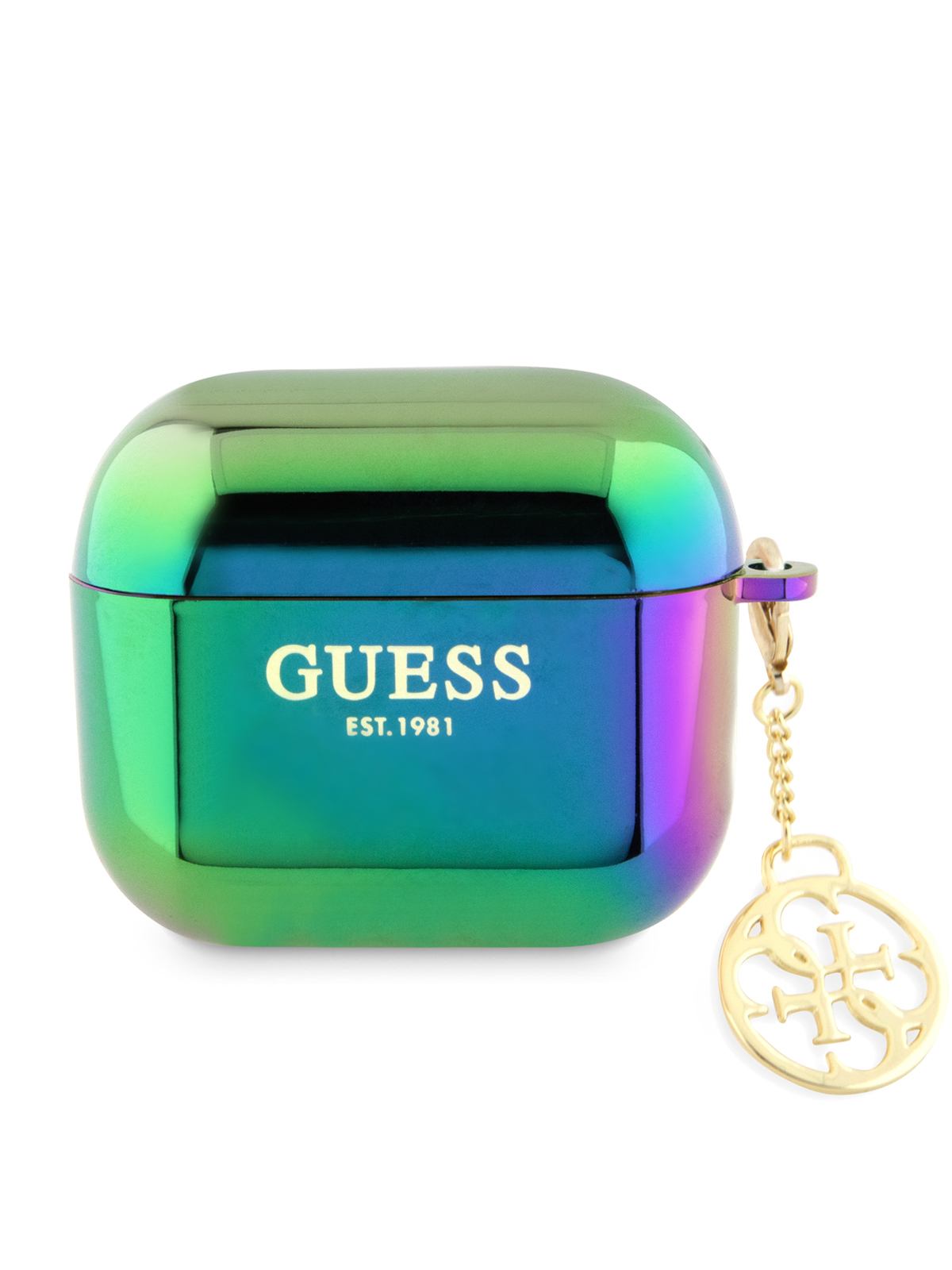 Чехол Guess для Airpods 3 с шармом Iridescent Black