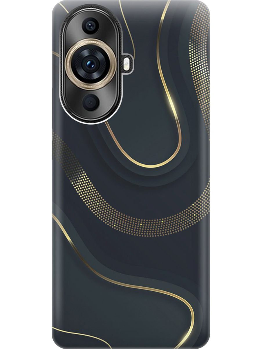 

Силиконовый чехол на Huawei nova 11 Pro / Ultra с принтом "Золотистые акценты", Прозрачный;золотистый;серый, 769390231