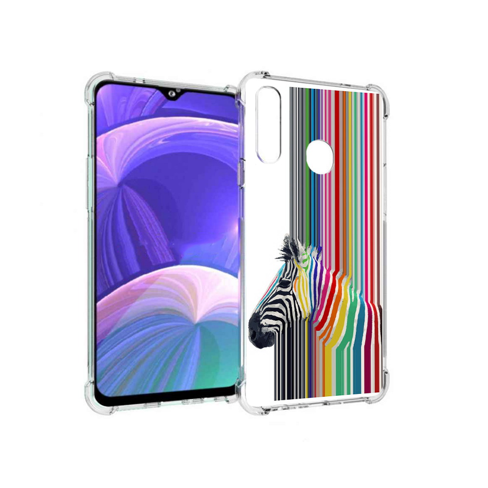 

Чехол MyPads Tocco для Samsung Galaxy A20s радужная зебра (PT139755.554.565), Прозрачный, Tocco