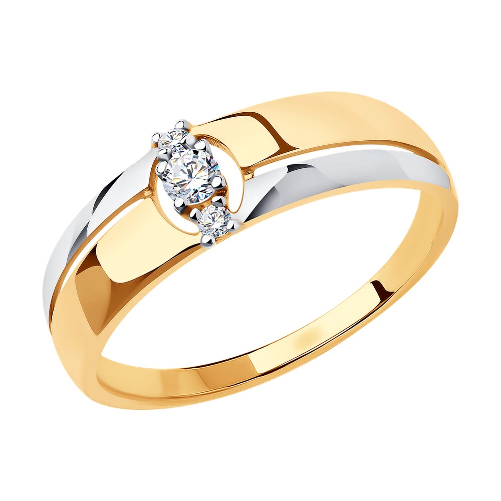 

Кольцо из золота р. , Diamant 51-110-00819-1, фианит, 51-110-00819-1