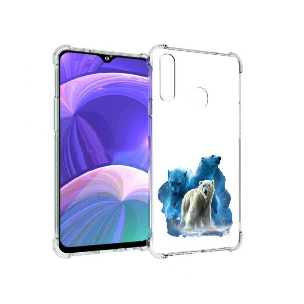 

Чехол MyPads Tocco для Samsung Galaxy A20s полярный медведь (PT139755.554.549), Прозрачный, Tocco